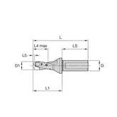 Modular Drills •TOP DRILL Modular X • 1.5 x D • Side Lock Shank • Inch - Big-tools Industrial Supply Tools for Metal Cutting